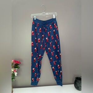 Boombox Santa Polyfleece Sleep Joggers (Pajama Pants), Small